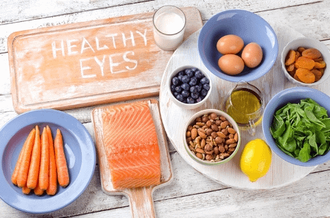 Healthy foods for improving eyesight.